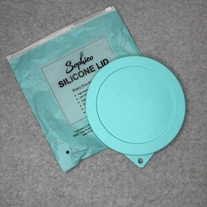 One Sophico 7 Cup Round Silicone Mint Lid Eco Friendly Air Tight Seal Leak Proof